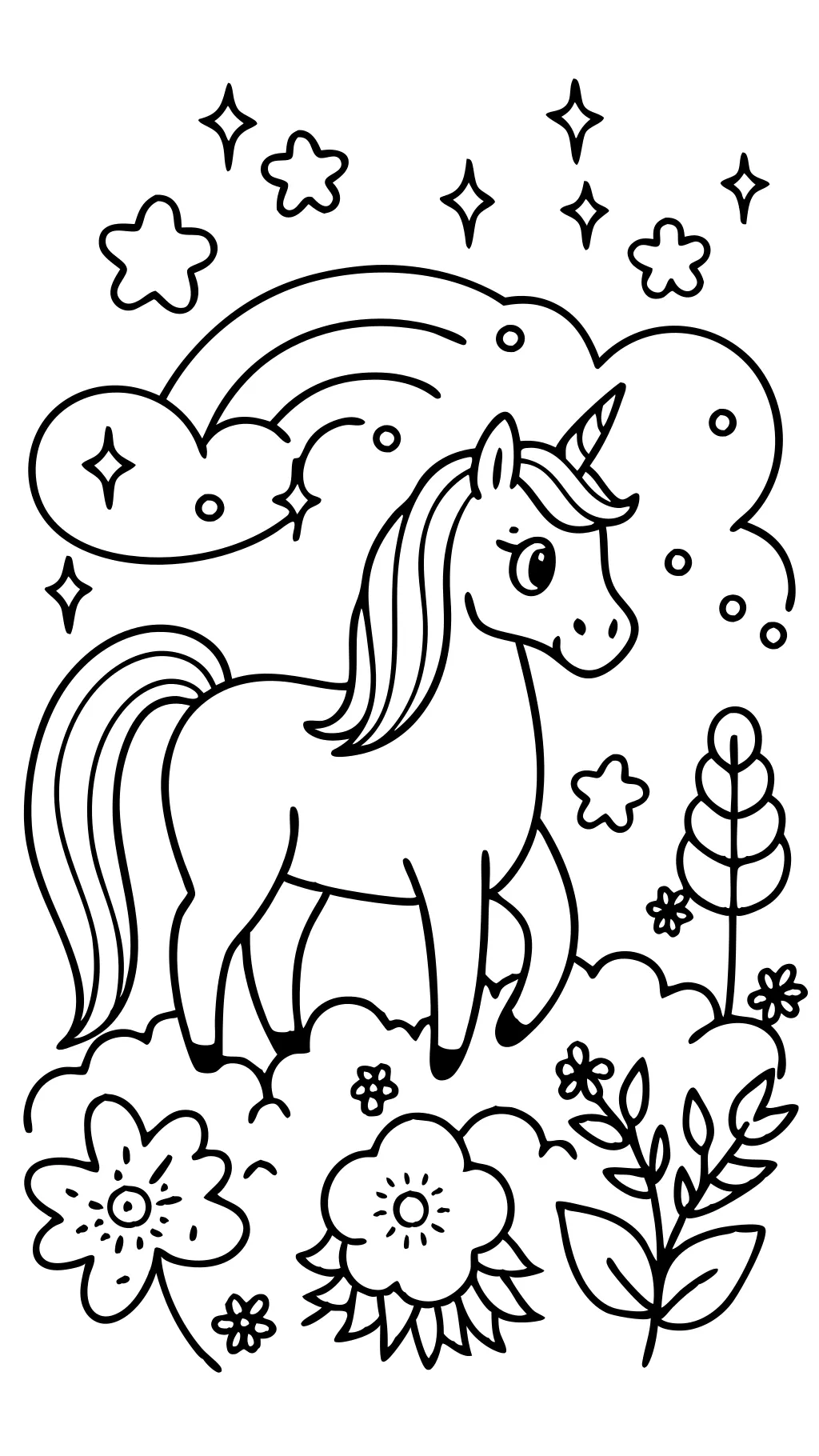 free coloring pages for unicorns